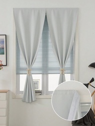 2入組自粘式便攜式96％遮光窗簾,簡單易用,窗戶臥室光線阻擋小窗簾