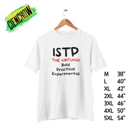 ISTP T-Shirt MBTI Screen-Printed Shirt Round Neck Large Size