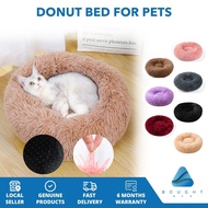 Fluffy Faux Fur Cozy Donut Dog and Cat Pet Bed 50cm 60cm 80cm 100cm