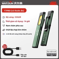 Đèn Pin Cầm Tay Warsun T7 pro LED Siêu Sáng Sạc Nhanh Nhỏ Gọn Dùng Ngoài Trời Đèn Làm Việc Đèn Sửa C