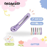 Cutter 509 cuter renceng pemotong kardus karton kertas murah warna pastel Topla