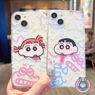 Cartoon Shin-chan Clear Casing For Vivo iQOO Z9 Turbo+ Z9X Z8 Z8X Z7X Z7i Z6 Z6X Z5 Z3 Z1 Z1X U5X U5