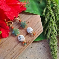 2020端午三節-芝麻糊海棠酥耳環