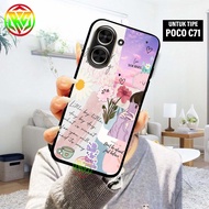 HP Real Case Xiaomi MPoco C71 - Latest Motif Softcase Shiny New Case Glossy casing Xiaomihp poco C71