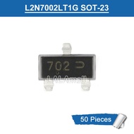 50pcs L2N7002LT1G Marking 702 SOT-23 60V/115mA N-Channel MOSFET Original