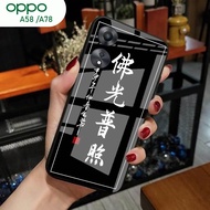 [A51] Oppo A58 Case A78/ - Oppo A58 Glitter Glass Softcase A78/ Oppo A58 Mobile Phone Case A78/ - Op