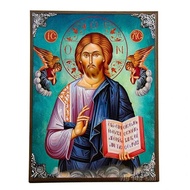 Goood Jesus Christ The Great High Priest  Greek Orthodox Icon Byzantine Art Wall Hanging Religious D