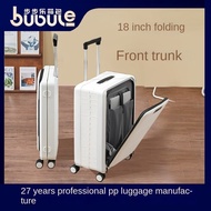 Bubule Collapsible Luggage 18 inch Front Opening Cabin Size Luggage