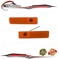 Side Light Square Shape 2pcs Orange Lens Jeep Cj5 Cj6 Cj7 Cj8 Size 3.5x17x5 2 Pieces Year 1945-1975