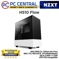 NZXT H510 Flow White Case Compact Mid-Tower With Tempered Glass (Ca-H52fw-01)