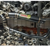 Daeng4 1set Canister BIG elbow 51mm open specs exhaust pipe for Wave 125 Xrm 110/125 Wave 100/115 Rs