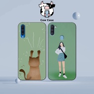 Samsung A50, Samsung A50s, Samsung A30s, Samsung A70 Case | Ss Galaxy Cat Scratched x Girl Phone Case - COWCASE