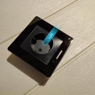 Stopkontak Stop Kontak Architech Hitam Black Diamond No Schneider