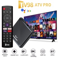 Android TV98 ATV Pro Smart TV Box 16GB + 256GB có chức năng Bluetooth điều khiển từ xa bằng giọng nó