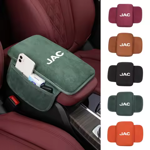 Car Suede Armrest Box Cushion Elbow Pad Arm Rest Storage Mat Accessories For JAC Refine J3 J2 S5 S3 