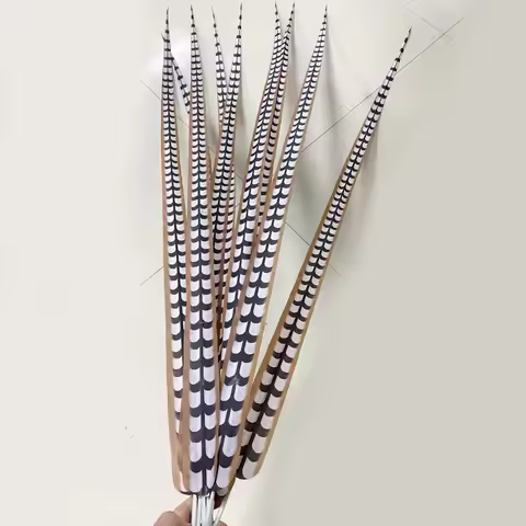 Wholesale Artificial feather 70-100cm Reeve Pheasant Tail feather Fake Plumes for Carnival/Samba/Bur