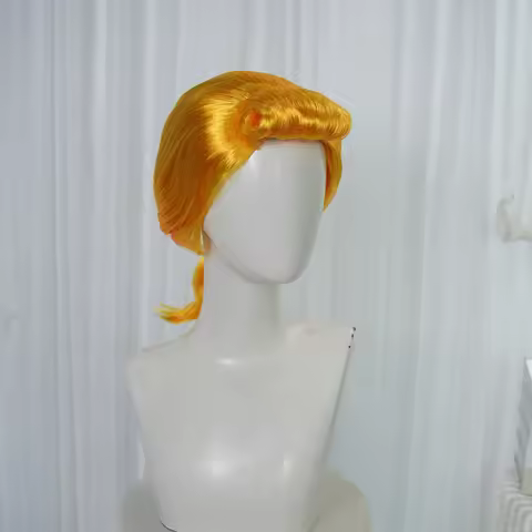 Synthetic Bo Peep Wig with Bangs Lacey Golden Wigs 19th Century Pigtails Maiden Short Curlsbundle Wi