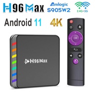 Smart TV Box H96 Max W2 Android 11 Amlogic S905W2 4G 32GB 64GB Media Player Set Top Box Android 11.0 2.4&amp;5G BT  WIFI6 4K