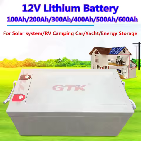 GTK 12V 100ah 200Ah 300Ah 400Ah 500Ah 600Ah 700Ah 800Ah 1000Ah lithium ion battery replace gel for p