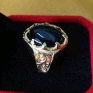 CINCIN BESI KUNING BATU PETIR HITAM ASLI PERMATA BATU STONE FOR RING CINCIN HIGH QUALITY GERM STONE