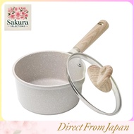 CAROTE COSY Series Non-Stick Marble Coated Saucepan with Lid, PFOA & PFOS Free, IH Compatible, Easy 