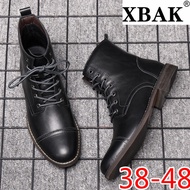 Leather Boots for men Winter Shoes Men Chelsea Boots Mens Ankle Boots Fashion Warm Winter Male Footwear Black big size shoes for men 45 46 47 48 Martin boots Retro British leather boots kasut boot kasut boots lelaki 皮鞋,kasut kulit,kasut kulit lelaki