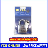 Padlock BELLE/BLISS/KEYMASTER 40MM/50MM MANGGA PINTU RUMAH / Steel Padlock