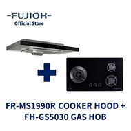 FUJIOH FR-MS1990R Slim Cooker Hood (Recycling) + FH-GS5030 Gas Hob with 3 Burners