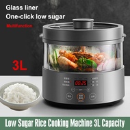 Rice Cooker 3L Capacity Low Sugar Rice Cooking Machine Cooker  Household Electric Cooking