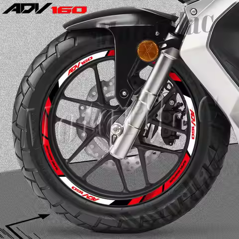 For ADV 160 Adv160 Motorcycle Wheel Sticker Reflectiver Stripe Rim Decals Accessories Waterproof