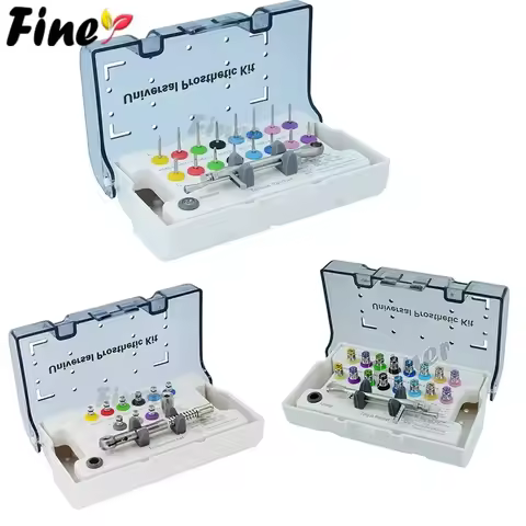 Dental Torque Wrench Set Universal Implant Torque Wrench Screwdrivers Ratchet Prosthetic Kit 10-70NC