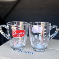 Carnation Measuring Cup Cute coffe Pattern 8 Ounces/250ml (2 Menus To Choose From/1 Piece)
