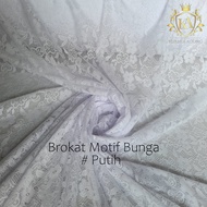 Kain Brukat Brokat Motif Bunga MeterLebar 150cm Murah Promo Tebal dan Halus Bahan Gamis Gaun Kebaya