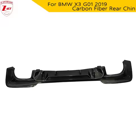 Z-ART Carbon Fiber Rear Diffuser For BMW X3 G01 Carbon Fiber Rear Lip Spoiler For BMW G01 2019+ Car 