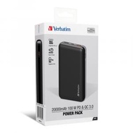 威寶 - Verbatim - 20000mAh 100W PD &amp; QC 3.0 流動充電池 (66699)