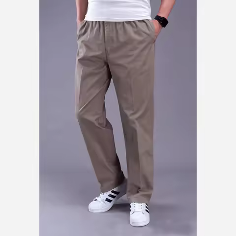Summer Pants Men 5XL 6XL 7XL 8XL 9XL 10XL 11XL 12XL 13XL Waist 147cm Plus size Loose Trousers 175KG