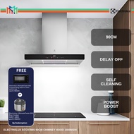 Electrolux ECC9788S 90cm Chimney Hood 1400m3/h Touch Control with SteamClean Self-cleaning Cerobong 