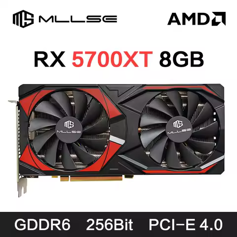 MLLSE AMD RX5700XT 8GB Graphics Card GPU GDDR6 256-bit 7nm Game Support Desktop CPU Video Card rx 57