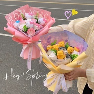 Luxury gift: Milk Dragon Princess Doll Bouquet, Birthday Present, 520 Children's Day Anniversary New