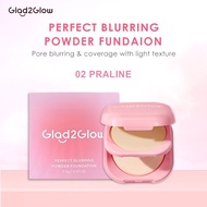 Glad2Glow Perfect Blurring Powder Foundation 02 Praline Setting Two Way Cake - Compact Powder
