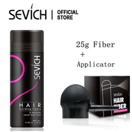 SEVICH 25g Black Hair Building Fiber with Hair Fiber Applicator Hair Fiber