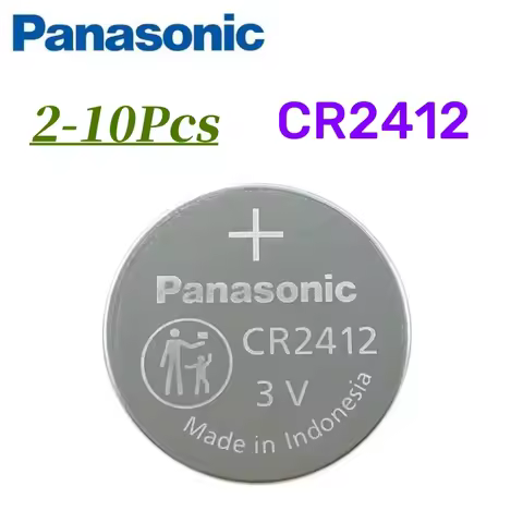 2-10pcs Panasonic CR2412 3V Bateria CR2412 2412 Coin Cell Lithium Battery For Car Key Bttery