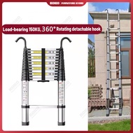 Telescopic ladder with hooks ladder with hooks aluminum ladder bamboo ladder fishing rod ladder hook