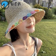 WON Fisherman's Hat, UV Protection Casual Straw Hat,  Foldable Breathable Lafite Straw Hat