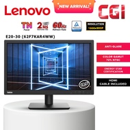 Lenovo Thinkvision 19.5" E20-30 1600x900 2ms 60Hz Monitor Productivity Monitor - 62F7KAR4WW