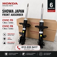Original Showa Japan Front Shock Absorber Honda Civic FD FB 1.8 2.0 Support Installation 6 Months Wa