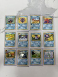 【絕版珍藏】美品初代舊版日版 1997 寵物小精靈卡 PTCG 水系/化石系列進化套裝（共12張） base set 