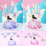 Elegant Girls Topper PAPER Cake Decoration Bouquet Cake Wallpaper