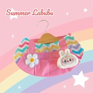 手工圍巾，粉紅款-Happy Labubu