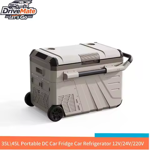 35L/45L Refrigerator Camping Display Fridges and Commercial Freezer 12v/24 Car Fridge with Wheels an